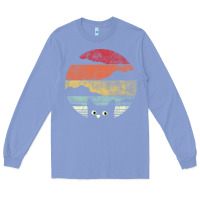 Colony Blue cat retro vintage style Long Sleeve Tee - artisFamous
