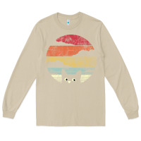 Mushroom cat retro vintage style Long Sleeve Tee - artisFamous