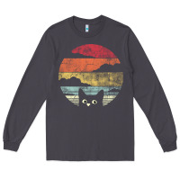 Smoke cat retro vintage style Long Sleeve Tee - artisFamous