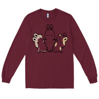 Burgundy bunnys Long Sleeve Tee - artisFamous