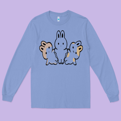 Bunnys Long Sleeve Tee Designed By Artisfamous