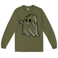 Army Green ghost Long Sleeve Tee - artisFamous