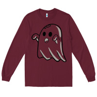 Burgundy ghost Long Sleeve Tee - artisFamous