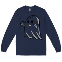Navy ghost Long Sleeve Tee - artisFamous
