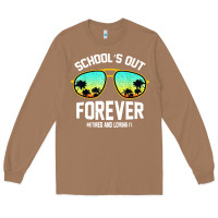 Toasted Coconut school out forever retired teacher retro summer Long Sleeve Tee - artisFamous
