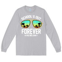 Moon Dust school out forever retired teacher retro summer Long Sleeve Tee - artisFamous