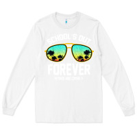 White school out forever retired teacher retro summer Long Sleeve Tee - artisFamous