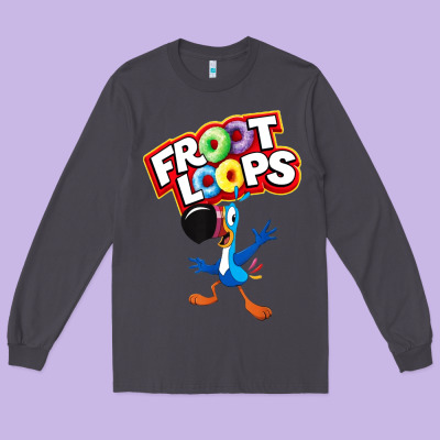 Froot Loops Toucan Sam Long Sleeve Tee Designed By Artisfamous