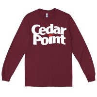 Burgundy cedar point Long Sleeve Tee - artisFamous