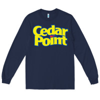 Navy cedar point Long Sleeve Tee - artisFamous