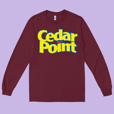 Cedar Point Long Sleeve Tee Designed By Artisfamous