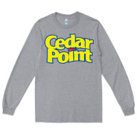 Heather Grey cedar point Long Sleeve Tee - artisFamous