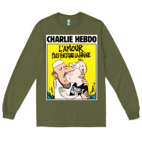 Army Green charlie hebdo Long Sleeve Tee - artisFamous