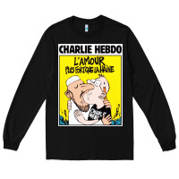 Black charlie hebdo Long Sleeve Tee - artisFamous