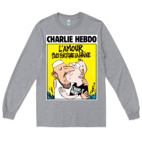 Heather Grey charlie hebdo Long Sleeve Tee - artisFamous