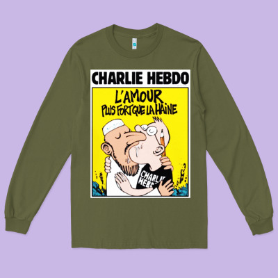 Charlie Hebdo Long Sleeve Tee Designed By Artisfamous