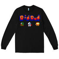 Black dig dug Long Sleeve Tee - artisFamous