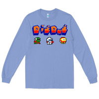 Colony Blue dig dug Long Sleeve Tee - artisFamous