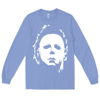 Colony Blue halloween horror myers Long Sleeve Tee - artisFamous