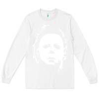 White halloween horror myers Long Sleeve Tee - artisFamous