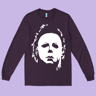 Halloween Horror Myers Long Sleeve Tee Designed By Artisfamous