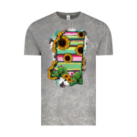 Mississippi Map Sunflower Cactus Serape Vintage Tee | Teevron