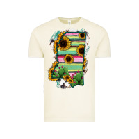 Vintage Arctic Mississippi Map Sunflower Cactus Serape Vintage Tee - RanaPortraitStore