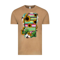 Vintage Camel Mississippi Map Sunflower Cactus Serape Vintage Tee - RanaPortraitStore