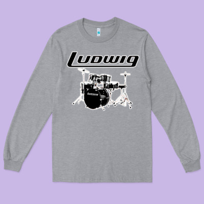 Ludwig Drum Long Sleeve Tee Designed By Artisfamous