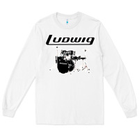 White ludwig drum Long Sleeve Tee - artisFamous