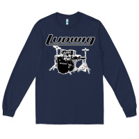 Navy ludwig drum Long Sleeve Tee - artisFamous