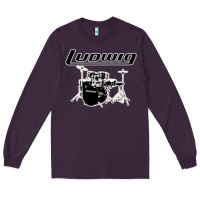Plum ludwig drum Long Sleeve Tee - artisFamous