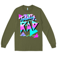 Army Green 1980's style totally rad 80s casual  v.10.1 tank top Long Sleeve Tee - artisFamous