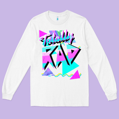 1980's Style Totally Rad 80s Casual  V.10.1 Tank Top Long Sleeve Tee Designed By Artisfamous