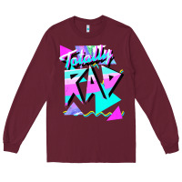 Burgundy 1980's style totally rad 80s casual  v.10.1 tank top Long Sleeve Tee - artisFamous