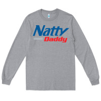 Heather Grey natty daddy Long Sleeve Tee - artisFamous