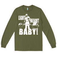 Army Green American bodybuilder Long Sleeve Tee - artisFamous