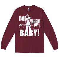 Burgundy American bodybuilder Long Sleeve Tee - artisFamous