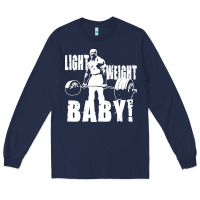 Navy American bodybuilder Long Sleeve Tee - artisFamous