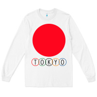 White Japan Flag Olympics Long Sleeve Tee - artisFamous