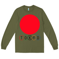 Army Green Japan Flag Olympics Long Sleeve Tee - artisFamous