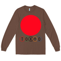 Chestnut Japan Flag Olympics Long Sleeve Tee - artisFamous