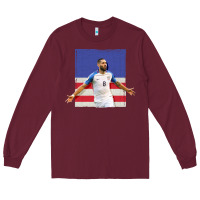 Burgundy Usmnt Long Sleeve Tee - artisFamous