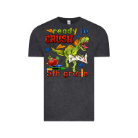 Vintage Black ready to crush 5th grade Vintage Tee - BundleAndBundleShop