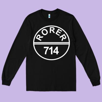Rorer 714 Long Sleeve Tee Designed By Artisfamous