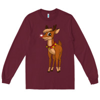 Burgundy rudolph the red nosed reindeer movie Long Sleeve Tee - artisFamous