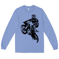Colony Blue motocross dirt bike design got dirt Long Sleeve Tee - artisFamous