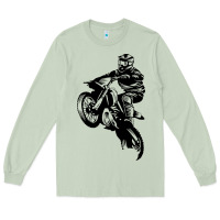Matcha motocross dirt bike design got dirt Long Sleeve Tee - artisFamous