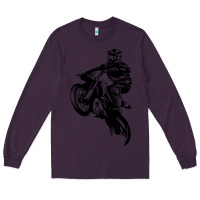 Plum motocross dirt bike design got dirt Long Sleeve Tee - artisFamous