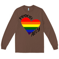 Proud Ally Lgbt Heart Gay Pride Month Long Sleeve Tee | Teevron